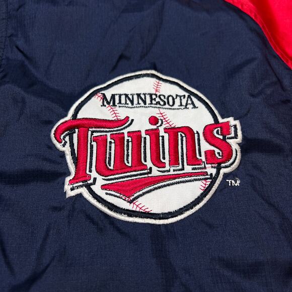 Vintage 90s Minnesota Twins Windbreaker Jacket MLB by Apex One Mens XL Baseball - Picture 5 of 14